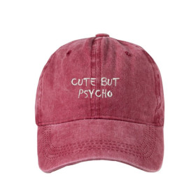 Cute But Psycho Yıkamalı Şapka