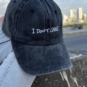 I Don't Care Yıkamalı Şapka